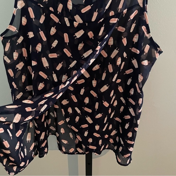 Torrid Chiffon Popsicle Print Tulip Back Tank Size 1X - Picture 6 of 10